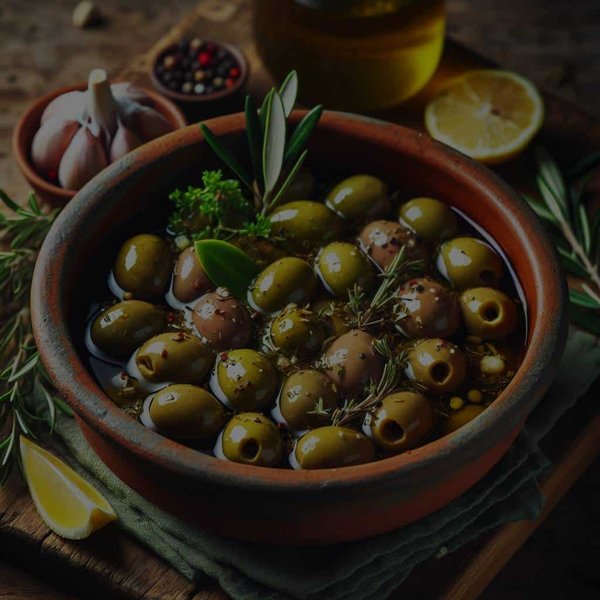 Quelle est la meilleure façon de faire mariner des olives maison pour l'apéritif ?